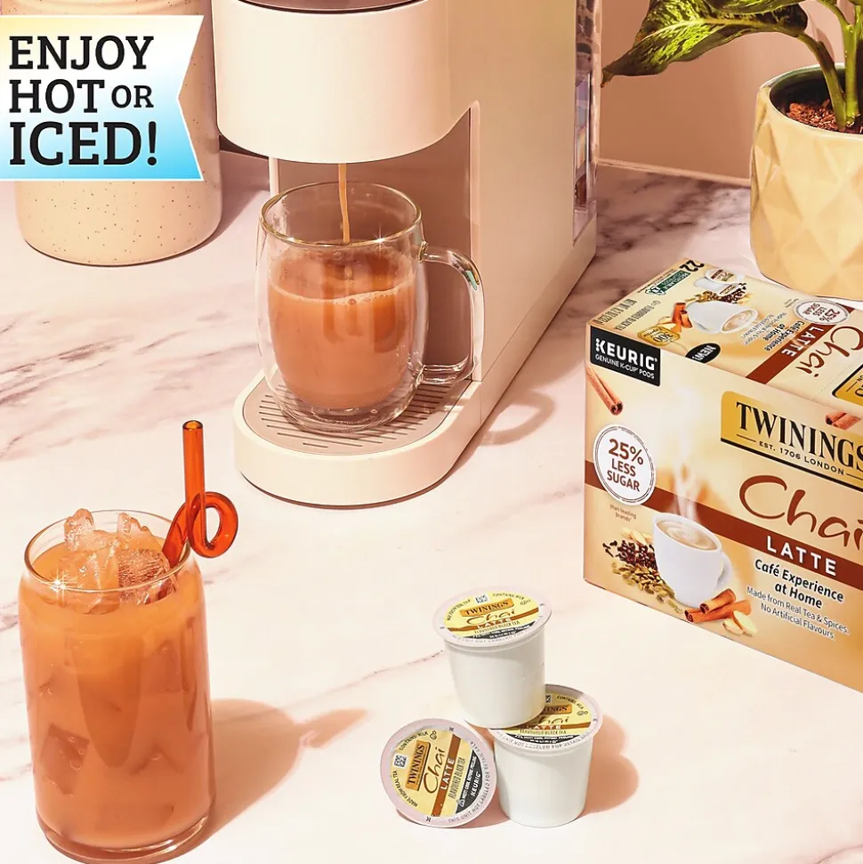 Twinings Chai Latte Black Tea, Keurig® K-Cup® Pods, 22/Box (TNA78919)