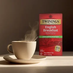 Twinings Classic Decaffeinated English Breakfast Tea, 25/Box (TNA51727)