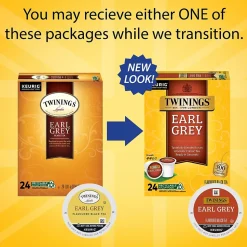 Twinings Earl Grey Black Tea, Keurig® K-Cup® Pods, 24/Box (TNA85783)