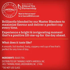 Twinings English Breakfast Black Tea, Keurig® K-Cup® Pods, 24/Box (TNA85780)