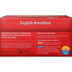 Twinings English Breakfast Black Tea Bags, 50/Box (F05331)