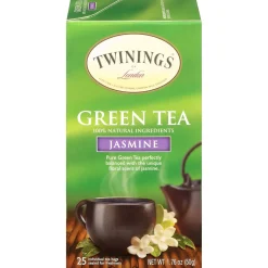 Twinings Green with Jasmine Tea Bags, 25/Box (TNA51800)