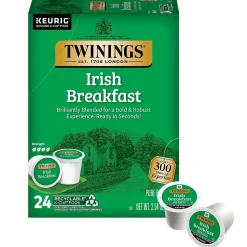 Twinings Irish Breakfast Black Tea, Keurig® K-Cup® Pods, 24/Box (TNA87303)