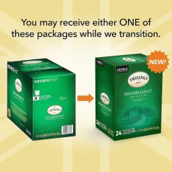Twinings Irish Breakfast Black Tea, Keurig® K-Cup® Pods, 24/Box (TNA87303)