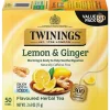 Twinings Lemon and Ginger Herbal Tea Bags, 50/Box (F14990)