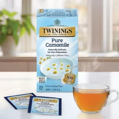 Twinings Pure Camomile Herbal Tea Bags, 25/Box (TNA85142)