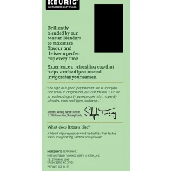 Twinings Pure Peppermint Herbal Tea, Keurig® K-Cup® Pods, 24/Box (TNA85813)