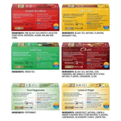 Twinings Variety Pack Assorted Tea Bags, 25 Bags/Box, 6 Boxes/Case (F15485)