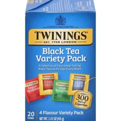 Twinings Variety Pack Black Tea Bags, 20/Box (F05320)