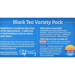 Twinings Variety Pack Black Tea Bags, 20/Box (F05320)