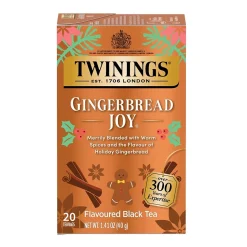 Twinings Winter Teas Gingerbread Joy Black Tea Bags, 20/Box (F15739)