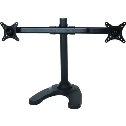 TygerClaw Dual Monitor Mount, Up to 27", Black (LCD6012BLK)