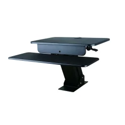 TygerClaw Sit-Stand Desktop Workstation Stand with Desk Clamp