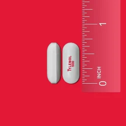 Tylenol Extra Strength Caplets, Fever Reducer and Pain Reliever, 500 mg, 100 Count (931218)