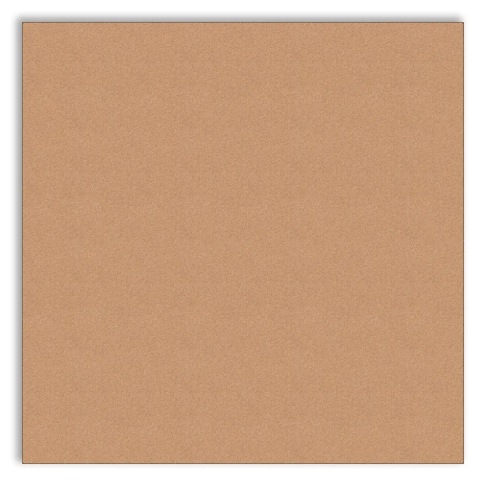 U Brands Cork Bulletin Board, Frameless, 2.5' x 2.5' (4887U00-01)