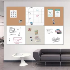 U Brands Cork Bulletin Board, Frameless, 2.5' x 2.5' (4887U00-01)