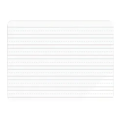 U Brands Double Sided Dry Erase Student Boards, Ruled and Plain, 12