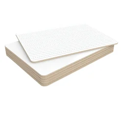 U Brands Double Sided Dry Erase Student Boards, Ruled and Plain, 12