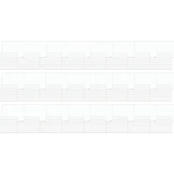 U Brands Dry-Erase Whiteboard, 0.75' x 1', 24/Pack (4863U00-01)