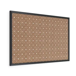 U Brands Fashion Cork Bulletin Board, Black Frame, 3' x 2' (2884U00-01)