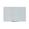 U Brands Floating Glass Ghost Grid Dry Erase Board, Frameless, 3' x 2' (2798U00-01)