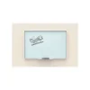 U Brands Glass Dry-Erase Whiteboard, Aluminum Frame, 3' x 3' (2825U00-01)