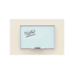U Brands Glass Dry-Erase Whiteboard, Aluminum Frame, 3' x 2' (2824U00-01)