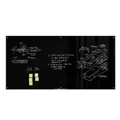 U Brands Glass Dry-Erase Whiteboard, 8' x 4' (3015U00-01)