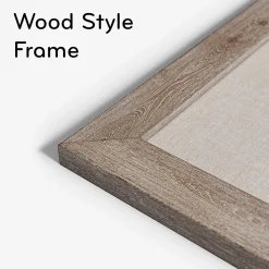 U Brands Linen Bulletin Board, Wood Frame, 6' x 4' (4897U00-01)