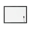 U Brands Magnetic Dry Erase Whiteboard, Black MDF Frame, 23" x 17" (307U00-01)