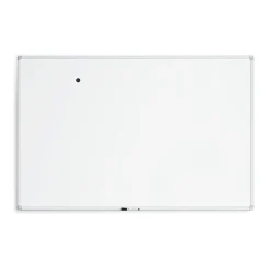 U Brands Magnetic Porcelain Dry-Erase Whiteboard, Aluminum Frame, 6' x 4' (4901U00-01)