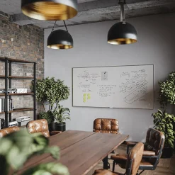 U Brands Magnetic Porcelain Dry-Erase Whiteboard, Aluminum Frame, 8' x 4' (4902U00-01)