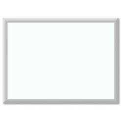 U Brands Melamine Dry Erase Whiteboard, Silver Aluminum Frame, 23" x 17" (00030AANNN)