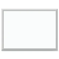 U Brands Melamine Dry Erase Whiteboard, Silver Aluminum Frame, 23
