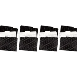 U Brands Modern Classic Fashion File Folders, 3-Tab, Letter Size, Assorted Colors, 12/Pack (3236U06-24)