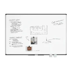 U Brands PINIT Steel Dry-Erase Whiteboard, Aluminum Frame, 6' x 4' (2808U00-01)