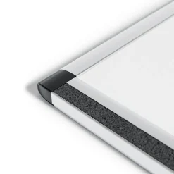 U Brands PINIT Steel Dry-Erase Whiteboard, Aluminum Frame, 3' x 2' (2805U00-01)