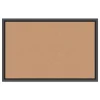 U Brands Self-Healing Cork Bulletin Board, 35" x 23", Black Finish (00301AANNN)