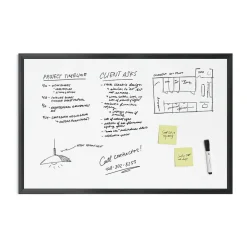 U Brands Steel Dry-Erase Whiteboard, Wood Frame, 2' x 3' (311U00-01)