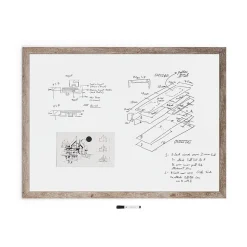 U Brands Steel Dry-Erase Whiteboard, MDF Frame, 3' x 4' (4893U00-01)