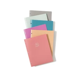 U Brands U-Eco 3-Hole Punched 2-Pocket Folders, Assorted Colors, 12/Pack (6600U01-12)