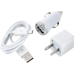 Ultralast Charge and Sync Kit with Micro USB to USB Cable, White, (CEL-CHGMICRO)