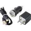 Ultralast Charge and Sync Kit with Lightning to USB Cable, Black, (CEL-CHG8B)