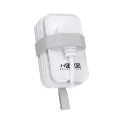 Uncaged Ergonomics 3-Outlet 3-USB Port Power Strip, 3', White (TC-w)