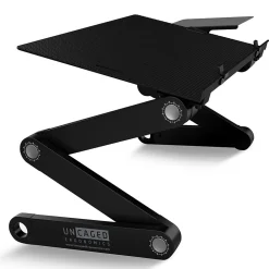 Uncaged Ergonomics WorkEZ Best 16.5" x 11" Aluminum Laptop Stand, Black (WEBLS-b)