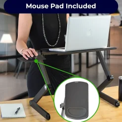 Uncaged Ergonomics WorkEZ Cool Laptop Riser, Black (WECB)