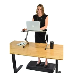 Uncaged Ergonomics WorkEZ Cool Laptop Riser, 18 x 11”, Silver (WECs)