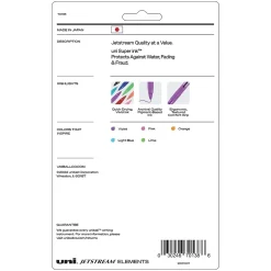 uni Jetstream Elements Ballpoint Pens, Medium Point, 1.0mm, Assorted Ink, 5/Pack (70138)