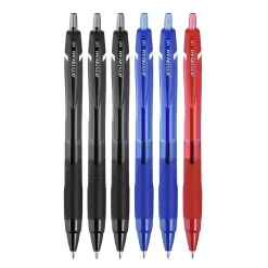 uni Jetstream Elements Ballpoint Pens, Medium Point, 1.0mm, Assorted Ink, 6/Pack (70149)