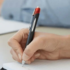 uni Jetstream RT Retractable Ballpoint Pen, Medium Point, 1.0mm, Red Ink, Dozen (73834)